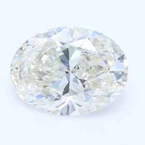1.00ct J SI1 Oval Cut Natural Certified Diamond