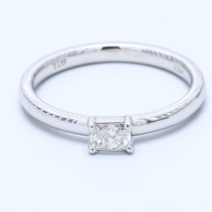 0.23ct Radiant Diamond Solitaire Ring