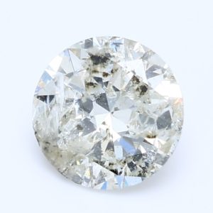 0.84ct K I2 Round  Cut Natural Certified Diamond
