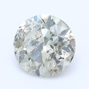 0.70ct O I2 Round  Cut Natural Certified Diamond