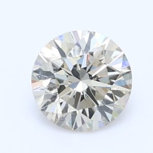 0.328ct C1 - Light Champagne VS1 Round  Cut Natural Certified Diamond