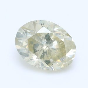 0.91ct Fancy Grey Yellow I1 Pear Cut Natural Certified Diamond
