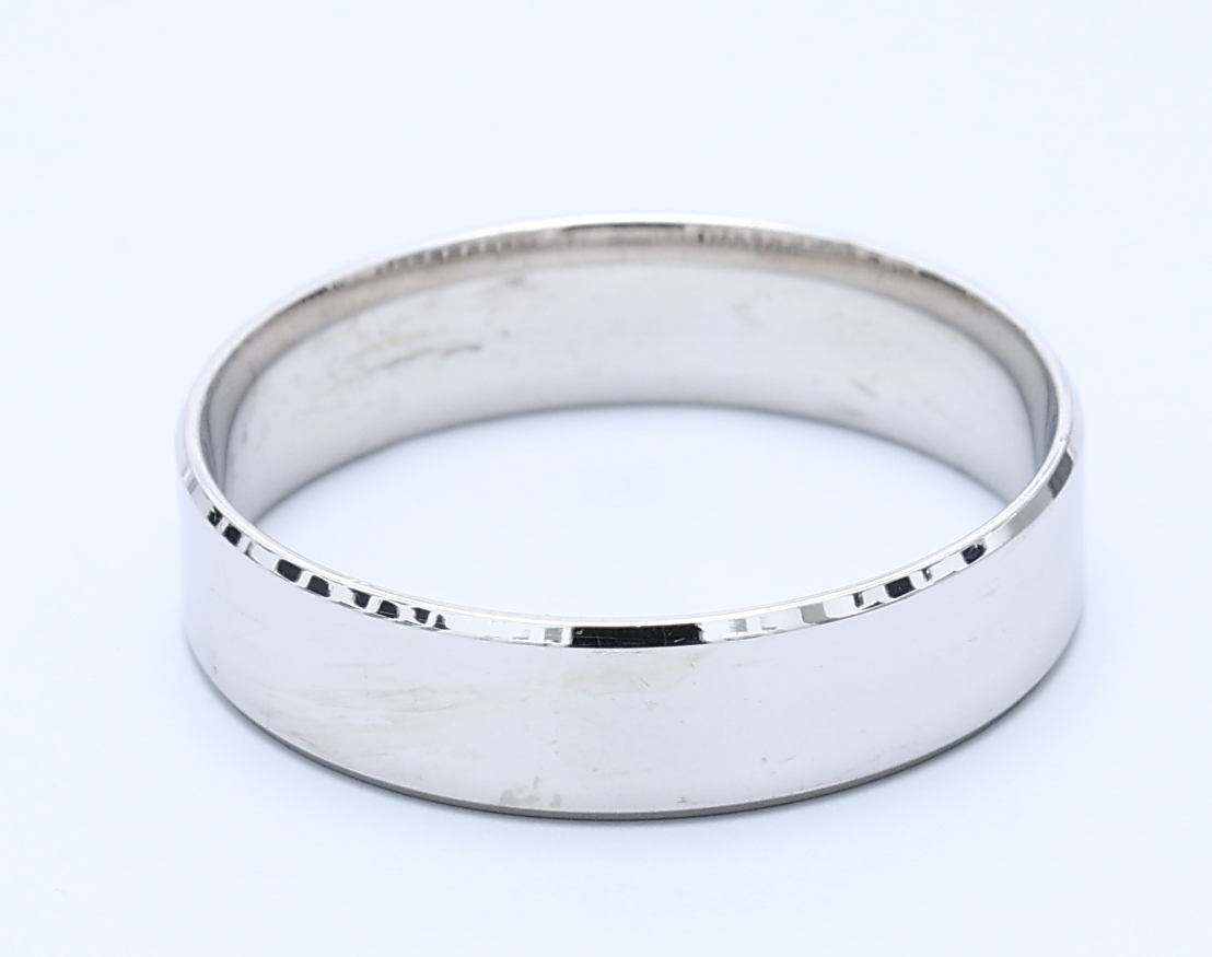 White Gold Gents Wedding Bands