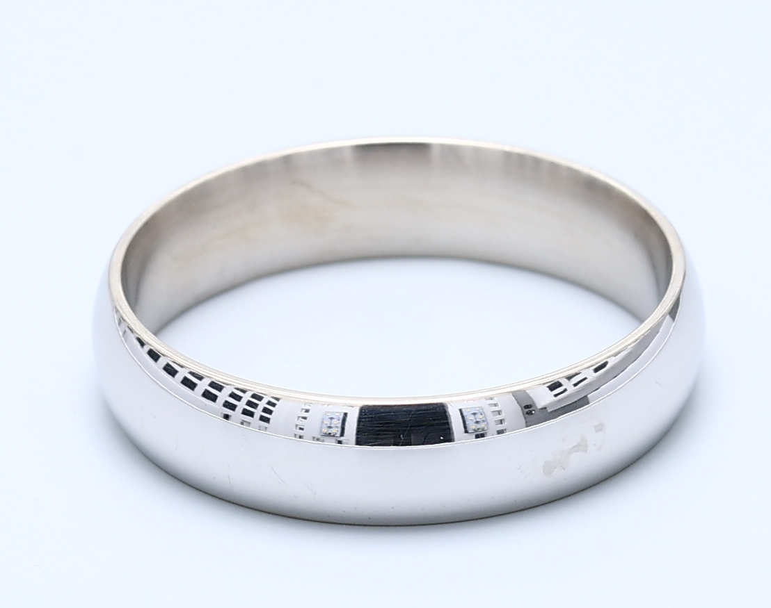 White Gold Gents Wedding Bands