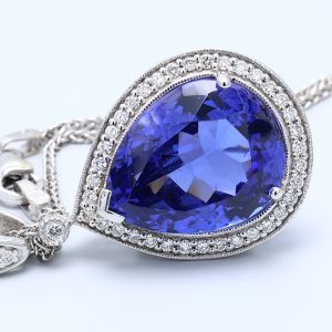 14.224ct blue VIOLET Vivid AAA