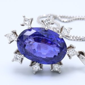 13.53ct blue VIOLET Vivid AAA