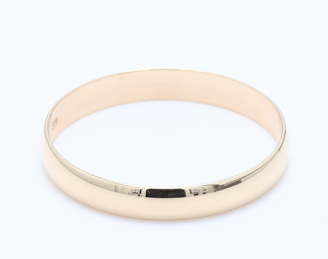 9ct WG 4MM Halfround