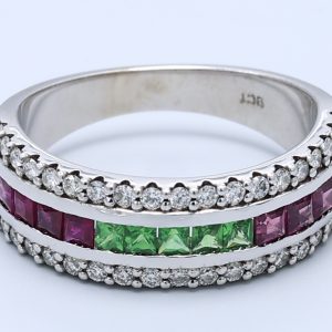 Diamonds and Gemstones Gents Ring