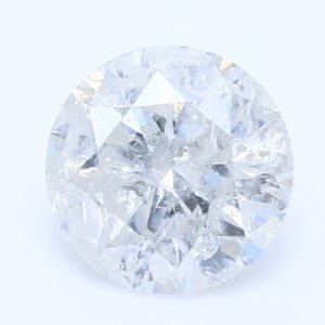 0.81ct F I3 Round  Cut Natural Certified Diamond