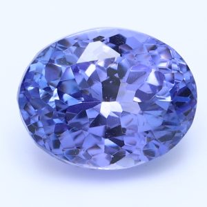 4.20ct Oval blue VIOLET Intense AA Natural Certified Gemstone