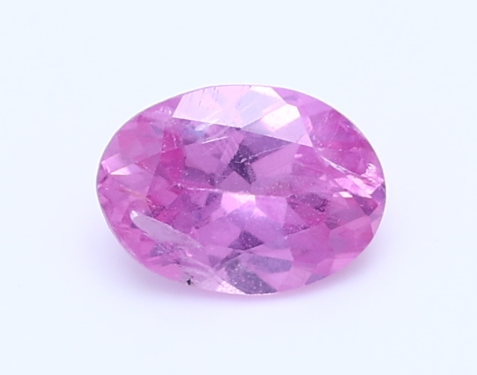 0.586ct Oval Mixd Vivid Violet Pink Natural Certified Gemstone