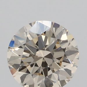 0.80ct O-P, Brown VS2 Round  Cut Natural Certified Diamond