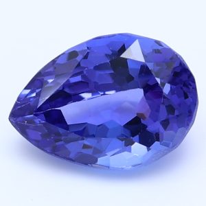 2.404ct Pear Violet Blue Vivid+ AAA+ Natural Certified Gemstone