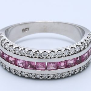 0.31ct Round  White Gold Gemstone Rings