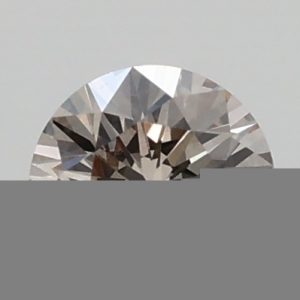 0.360ct C1, Light Champagne SI2 Round  Cut Natural Certified Diamond