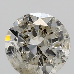 0.84ct K I2 Round  Cut Natural Certified Diamond