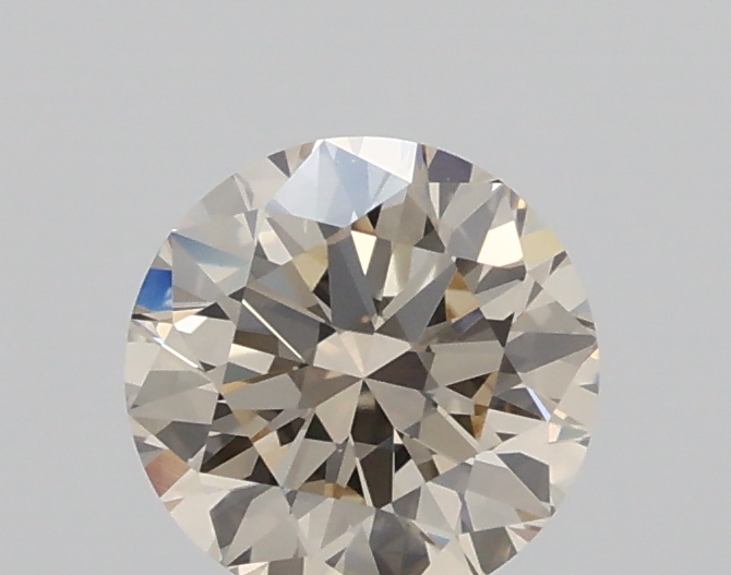 0.80ct O-P, Brown VS2 Round Cut Natural Certified Diamond