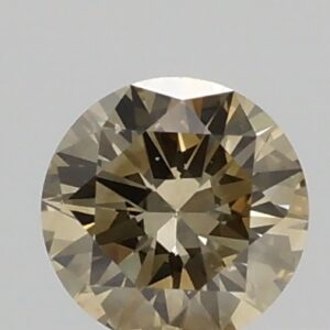 0.29ct Fancy Brownish Yellow SI1 RBC Cut Natural Certified Diamond