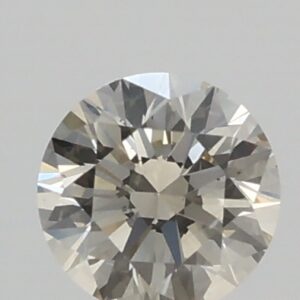 0.31ct Light Champagne SI1 RBC Cut Natural Certified Diamond