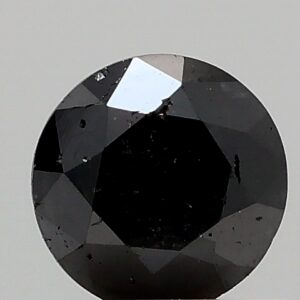 0.87ct Black 0 RBC Cut Natural Certified Diamond
