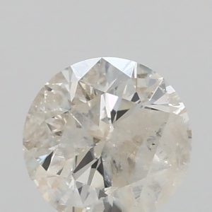 0.70ct J I3 Round  Cut Natural Certified Diamond