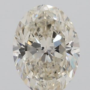 1.210ct K , Faint Brown VS1 Oval Cut Natural Certified Diamond