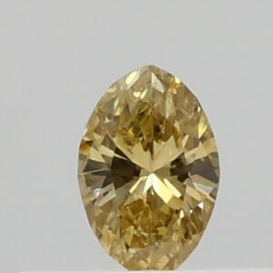0.200ct Fancy Vivid Brownish Yellow VS2 Marquise Cut Natural Certified Diamond