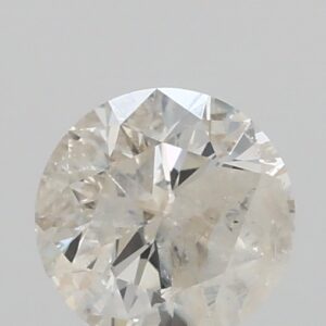 0.70ct J I3 Round Cut Natural Certified Diamond