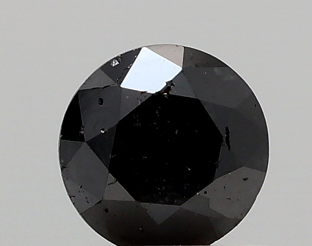 0.87ct Black 0 RBC Cut Natural Certified Diamond