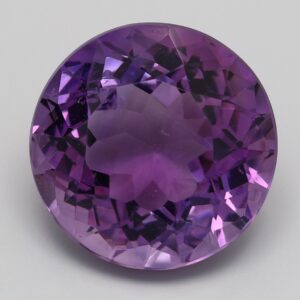 17.81ct Round  Dark Purple  Natural Certified Amethyst