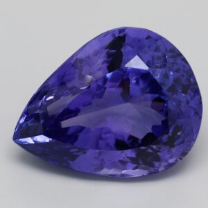 40.942ct Pear Blue violet Natural Certified Tanzanite