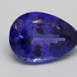 50.34ct Pear blue VIOLET Vivid AAA+ Natural Certified Tanzanite