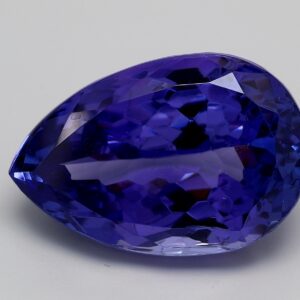 20.767ct Pear Blue VIOLET Vivid+ AAA+ Natural Certified Tanzanite