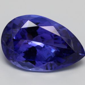 48.330ct Pear blue VIOLET Vivid+ AAA+ Natural Certified Tanzanite