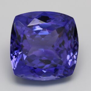 53.466ct Cushion blue VOILET Vivid + AAA+ Natural Certified Tanzanite