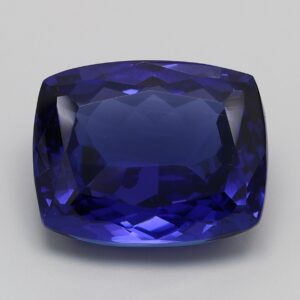 16.046ct Cushion violet BLUE Vivid+ AAA+ Natural Certified Tanzanite