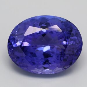 17.77ct Oval blue VIOLET Vivid+ AAA+ Natural Certified Tanzanite