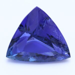 7.356ct Trilliant  blue VIOLET Vivid+ AAA+ Natural Certified Tanzanite