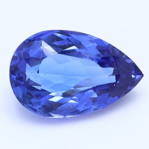 1.85ct Pear violet BLUE Vivid AAA Natural Certified Tanzanite