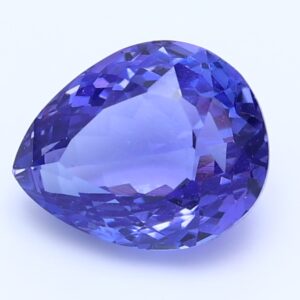 2.30ct Pear blue VIOLET Vivid AAA Natural Certified Tanzanite
