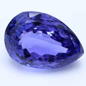 16.38ct Pear blue VIOLET Vivid AAA Natural Certified Tanzanite
