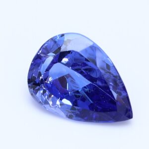 1.612ct Pear blue VIOLET Vivid AAA+ Natural Certified Tanzanite
