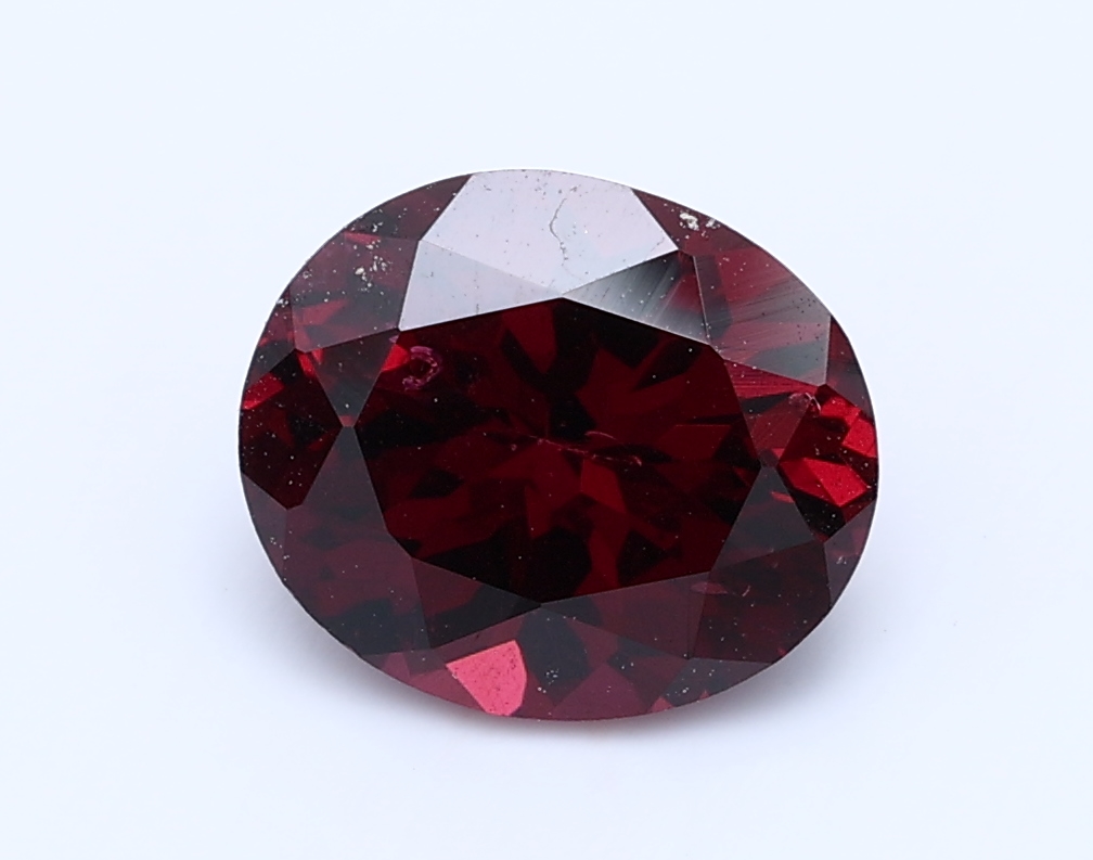 2.211ct Oval Mixed Dark Purplish Red Natural Certified Rhodalite