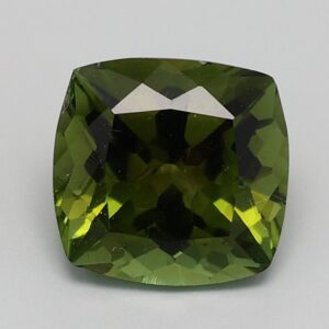 2.776ct Cushion Vivid Yellowish Green  Natural Certified Tourmaline