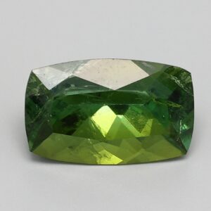 3.301ct Rectangular Cushion Vivid Yellowish Green Natural Certified Tourmaline