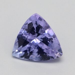 0.836ct Trillion Medium dark violet Natural Certified Tanzanite