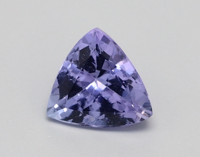 0.836ct Trillion Medium dark violet Natural Certified Tanzanite