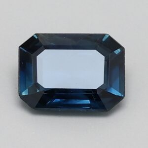 0.9ct Round mixed cut Dark toned blue Natural Certified Sapphire