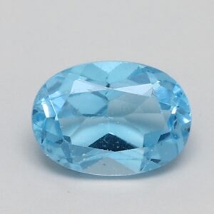 1.016ct Oval Medium toned blue Natural Certified Topaz