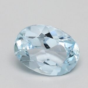 0.973ct Oval Medium light toned blue Natural Certified Topaz